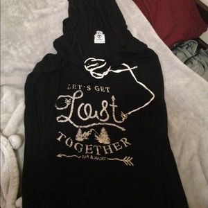 Long sleeve shirt with hood